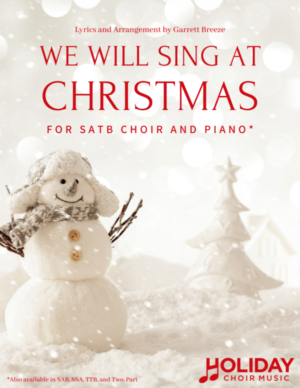 SATB COVER WE WILL SING AT CHRISTMAS